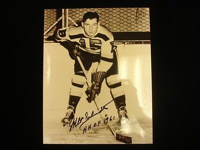 Milt Schmidt Boston Bruins Autographed 8" x 10" Photograph B&E Holo