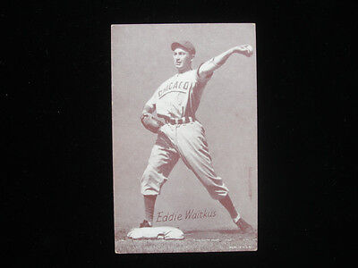 1947 - 1966 Eddie Waitkus 'Throwing, Chicago Uniform' Exhibit Card EX-MT