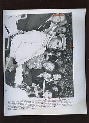 Original Oct 4 1958 Roy Campanella Paralyzed Star Wire Photo