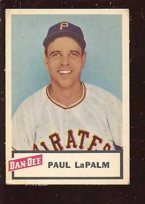  1954 Dan Dee Potatoe Chip Baseball Card Paul LaPalm Weak EX