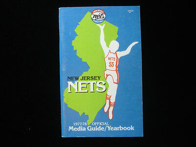 1977-78 New Jersey Nets Media Guide EX