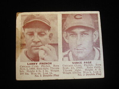 1941 Double Play Card Larry French, Vance Page #1/#2 G