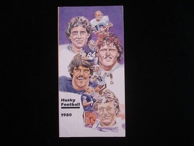 1980 University of Washington Husky Football Media Guide - EX+