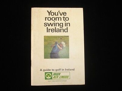 1960's 'You've Room to Swing in Ireland' - A Guide to Golf in Ireland VG