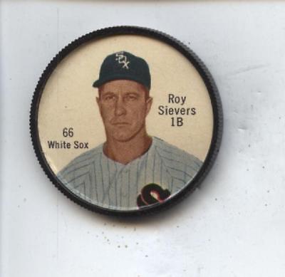 1962 Salada Baseball Coin #66 Roy Sievers White Sox NM