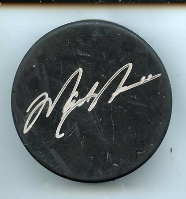 Mark Messier Autographed Blank Puck Hologram