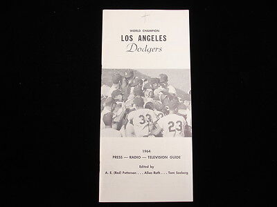 1964 Los Angeles Dodgers Media Guide - EX