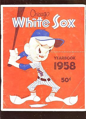 1958 Chicago White Sox Baseball Yearbook VGEX