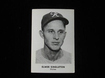 1956 Seattle Rainiers Popcorn Elmer Singleton Minor League Baseball Card EX+