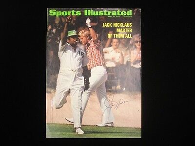 Jack Niklaus Autographed Sport Illustrated Magazine Cover Page B&E Holo