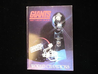 1987 New York Giants Media Guide EX-NM