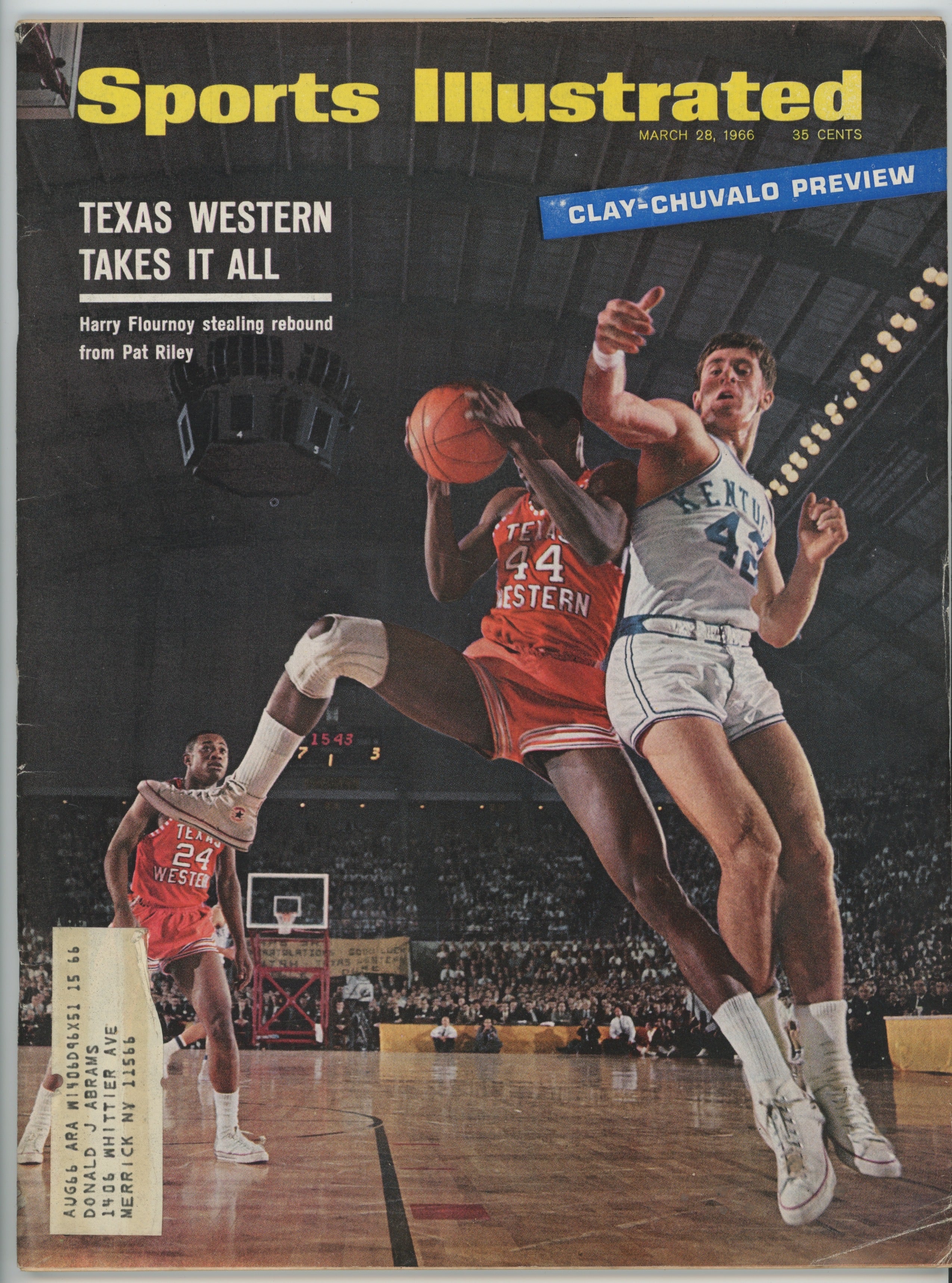 Texas Western Takes it All “Clay-Chavalo Preview” 3/28/66 EX ML