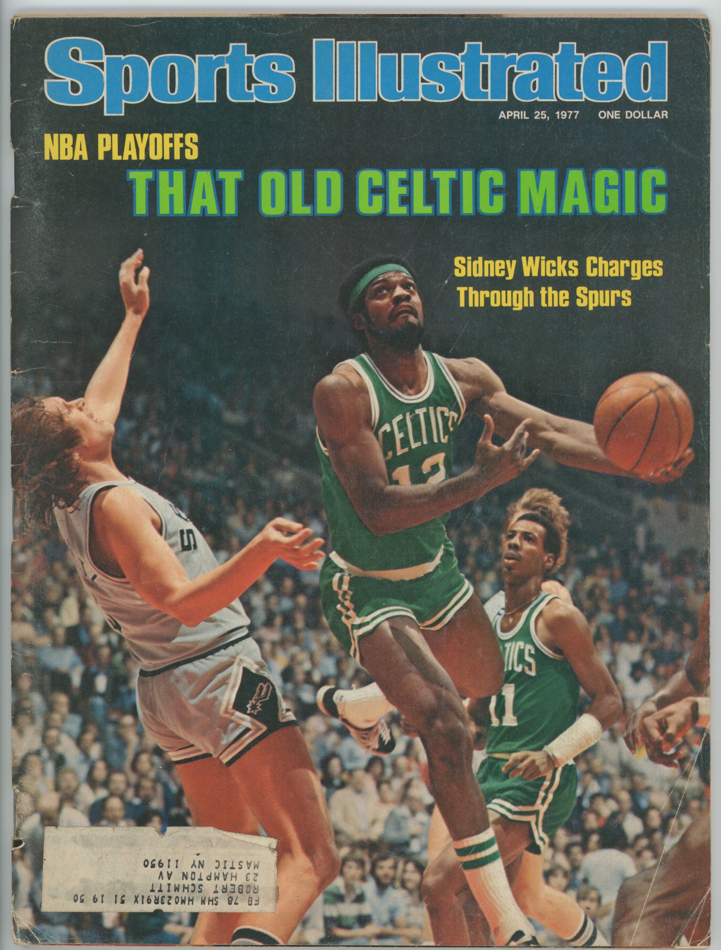 Sidney Wicks NBA Playoffs “That Old Celtic Magic" 4/25/77 EX ML