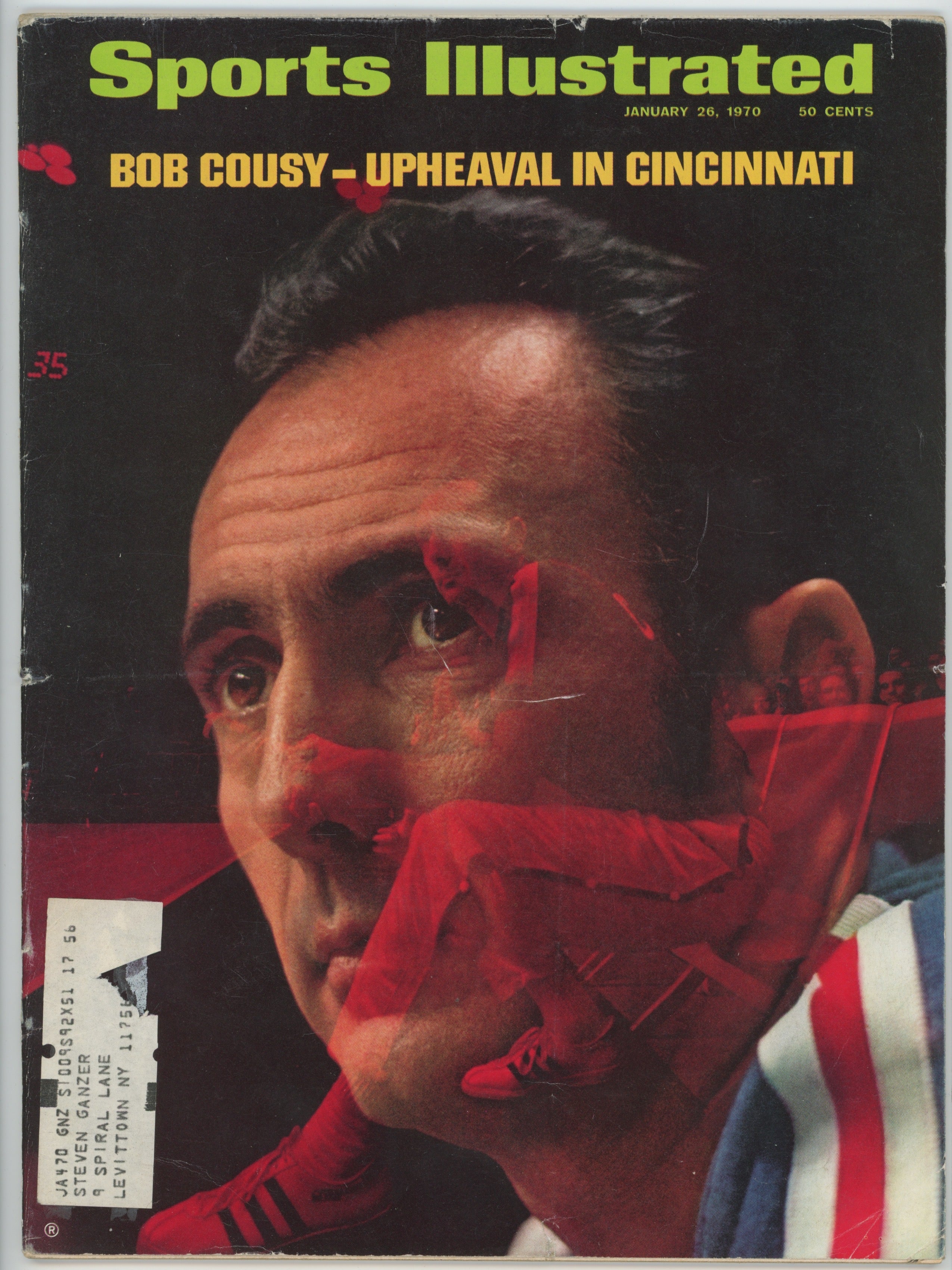 Bob Cousy “Upheaval in Cincinnati” 1/26/70 EX ML