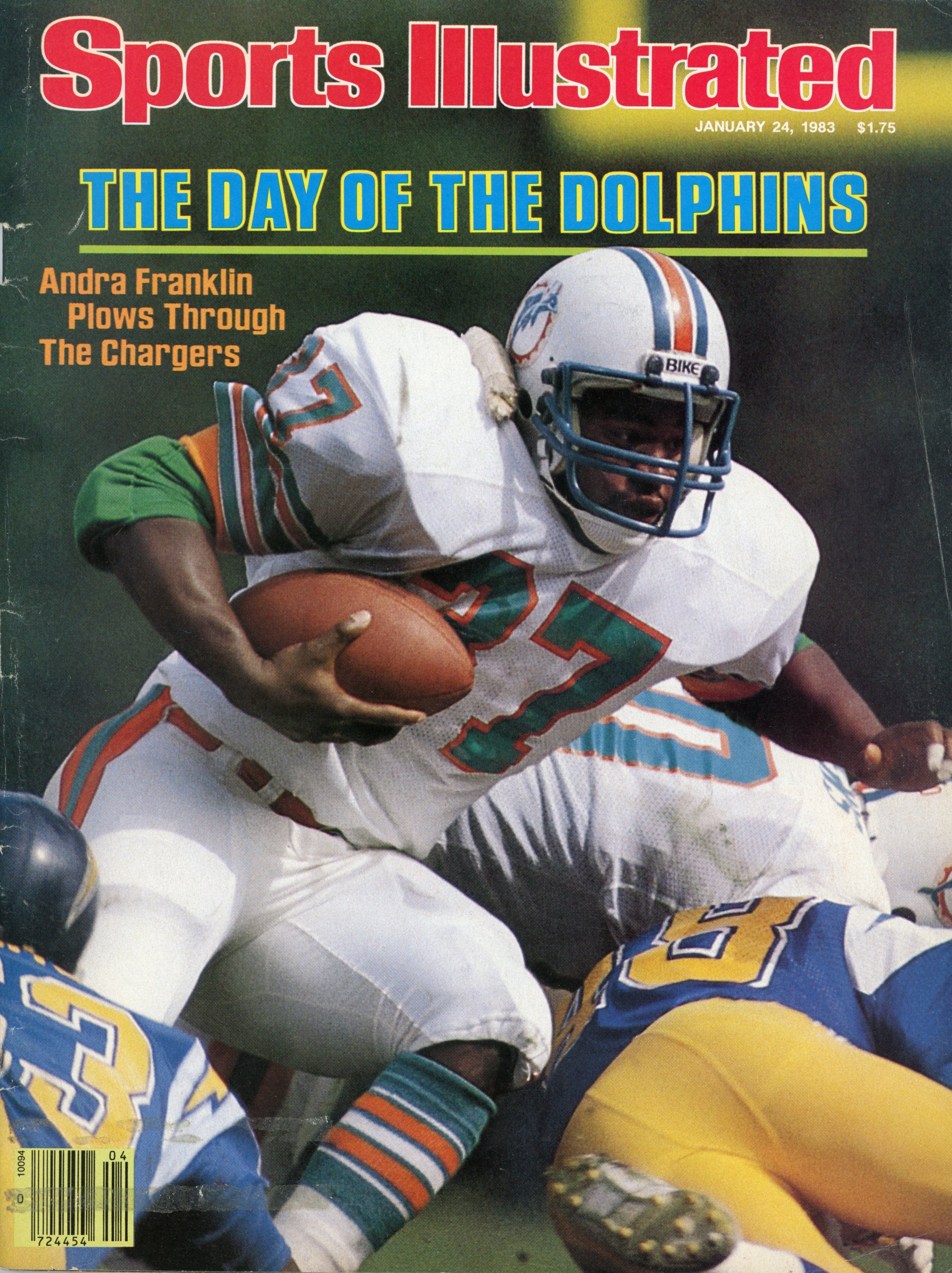 Andra Franklin Miami Dolphins “The Day of the Dolphins” 1/24/83 EX MLR