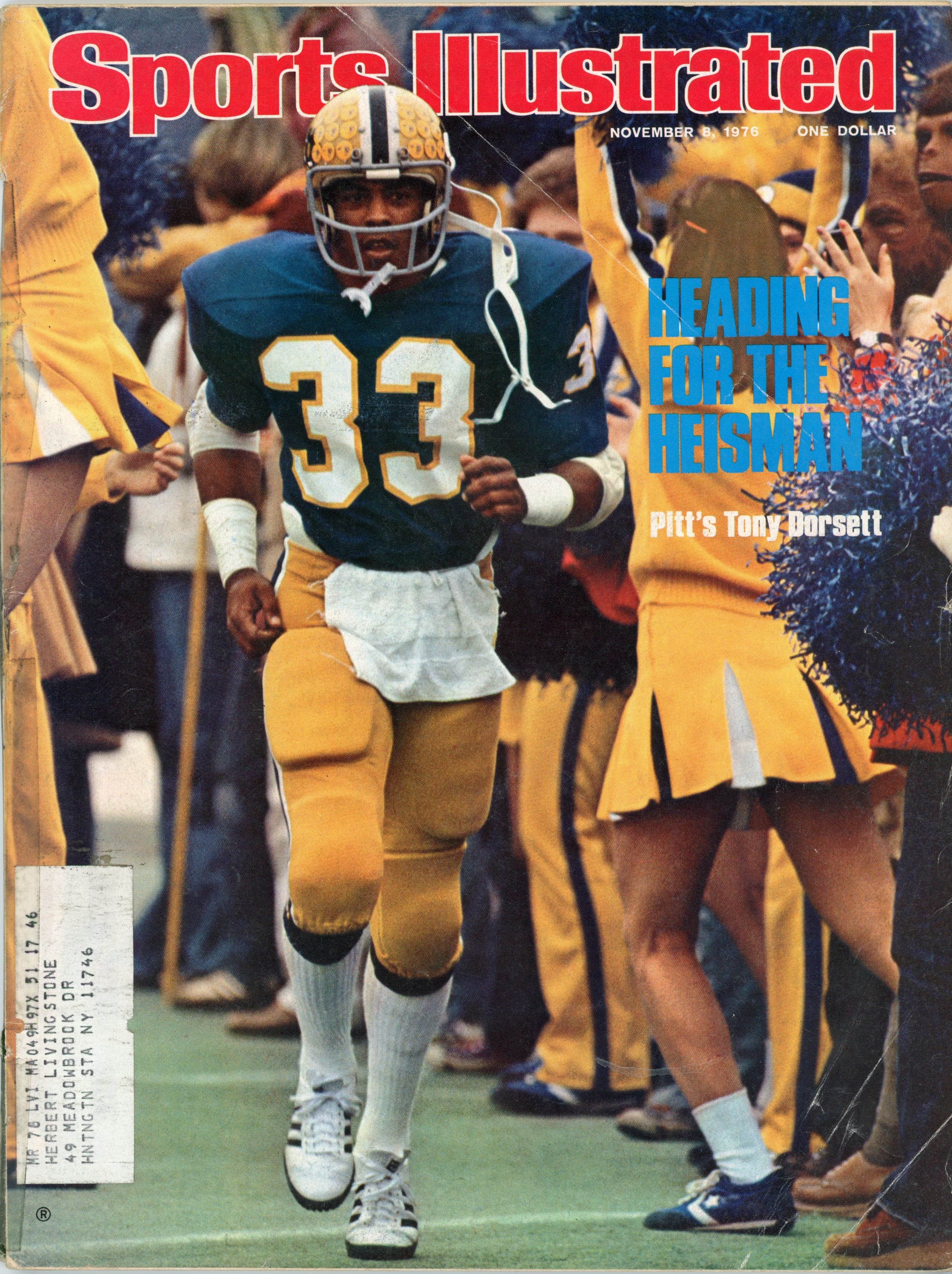 Tony Dorsett Pittsburgh “Heading for the Heisman” 11/8/76 EX ML