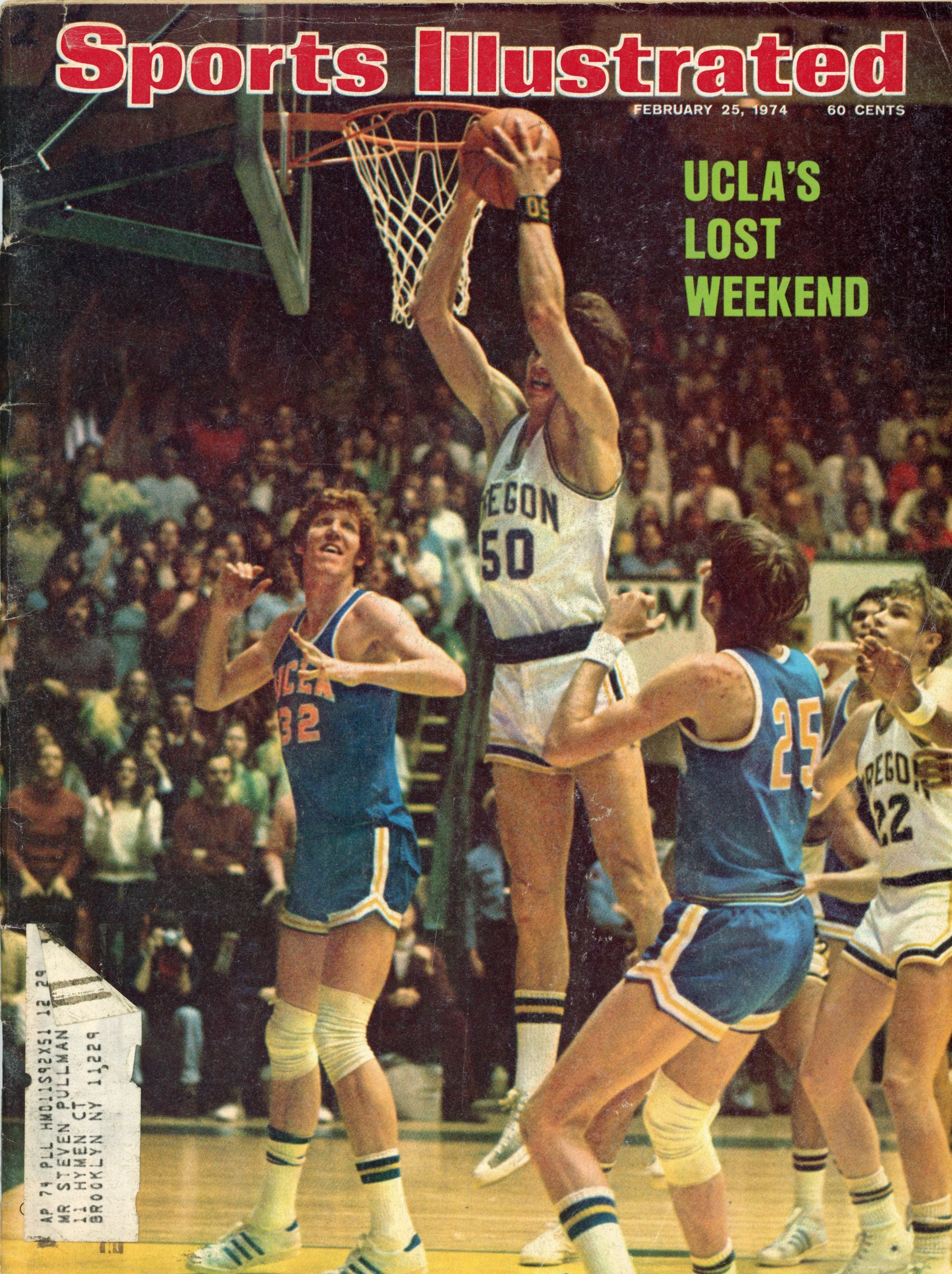 Bill Walton UCLA “UCLA’s Lost Weekend” 2/25/74 EX ML