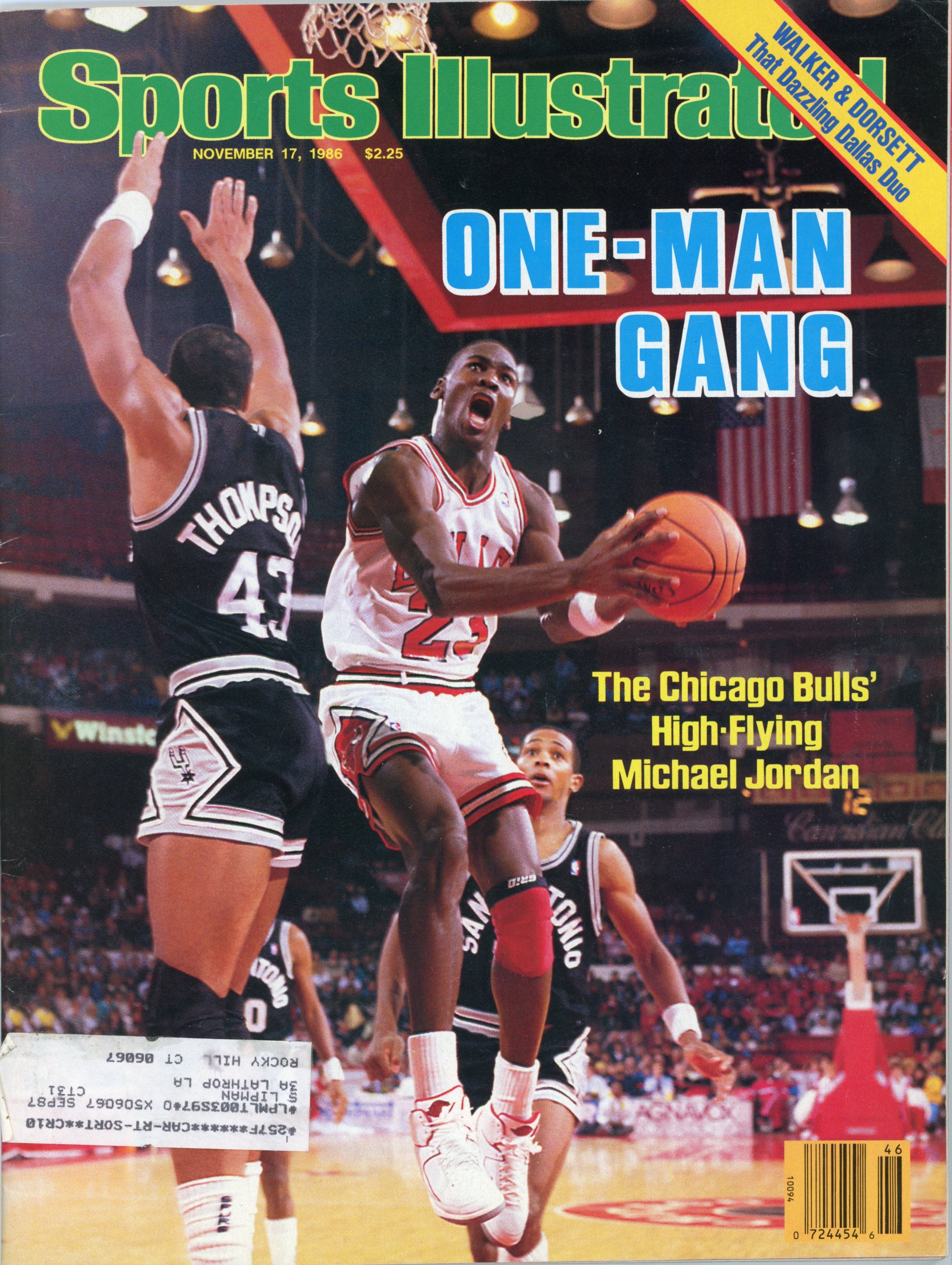 Michael Jordan  “One-Man Gang” 11/17/86 EX ML