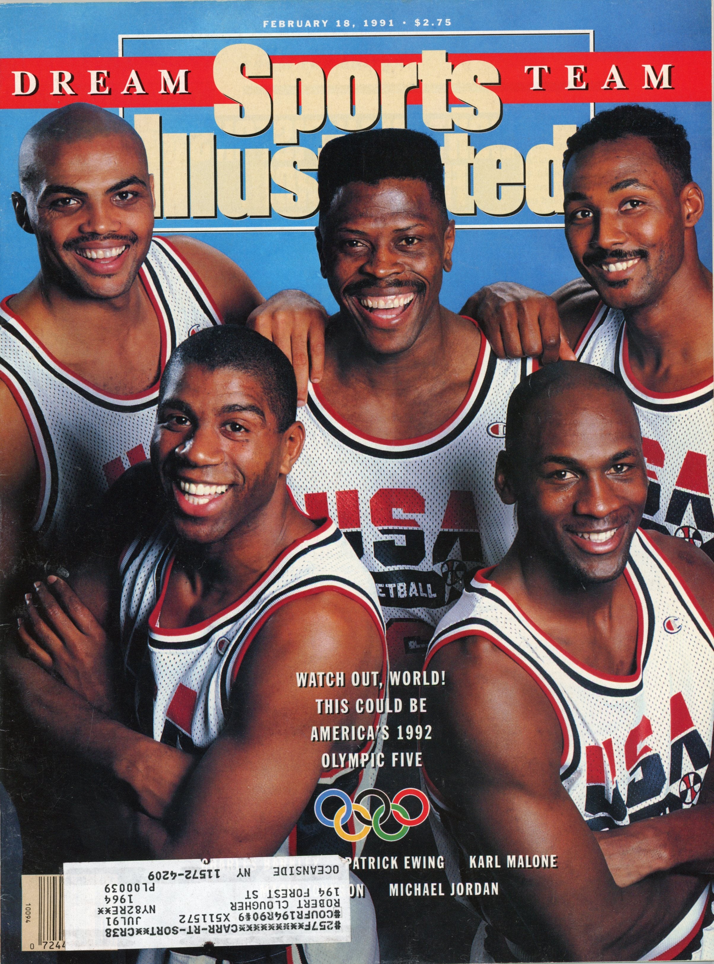 U.S.A. Dream Team Michael Jordan +4 “Watch Out World!” 2/18/91 EX ML