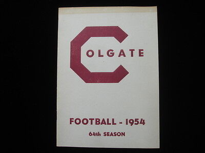 1954 Colgate University Football Media Guide EX+ 