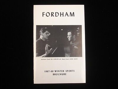 1967-68 Fordham University Winter Sports Brochure/Media Guide EX