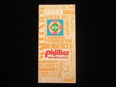 1983 Philadelphia Phillies Baseball Media Guide EX
