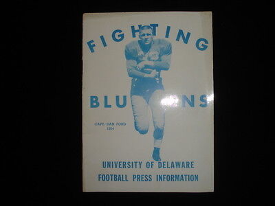 1954 University of Delaware Football Media Guide EX+