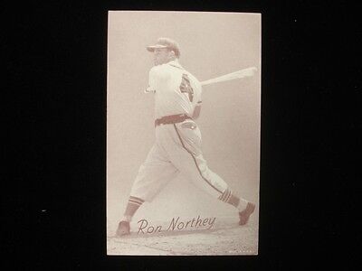 1947-66 Baseball Exhibit Card Ron Northey - Batting - EX+