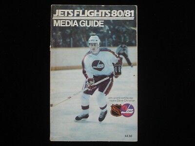 1980/81 Winnipeg Jets Flights Hockey Media Guide - VG-EX