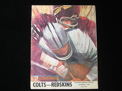 November 6, 1966 Official NFL Washington Redskins vs. Baltimore Colts Program