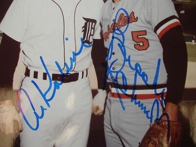 8" x 10" Autographed Al Kaline & Brooks Robinson Photograph B&E Holo