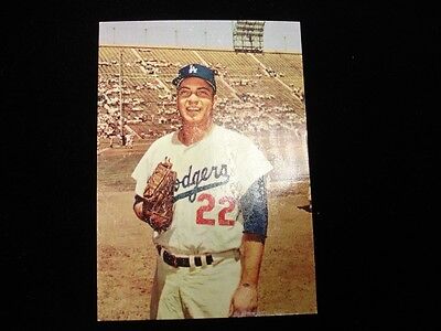 1960 Morrell Meats Los Angeles Dodgers Johnny Podres Card - EX, Surface Wear