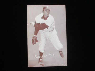 1947 - 66 Exhibit Card Preacher Roe Brooklyn Dodgers EX-MT