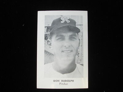 1960 Seattle Rainiers Popcorn Don Rudolph Minor League Baseball Card NM