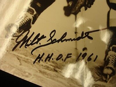 Milt Schmidt Boston Bruins Autographed 8" x 10" Photograph B&E Holo