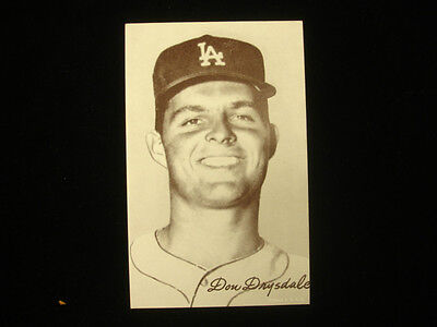 1947 - 66 Exhibit Card Don Drysdale Los Angeles Dodgers NM