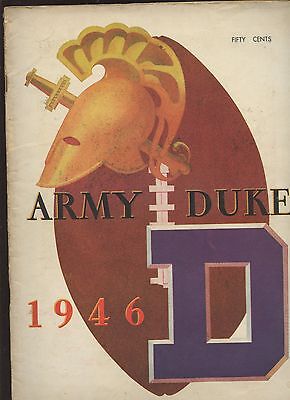 1946 NCAA College Football Program Army vs Duke