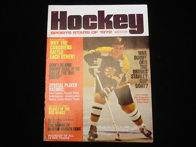 Hockey Sports Stars of 1972 Winter Issue Magazine Bobby Orr EX+