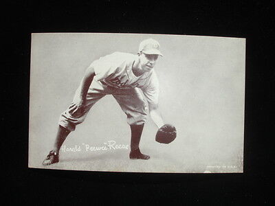 Pee Wee Reese Brooklyn Dodgers  1947-1966 Exhibit Card EX-NM
