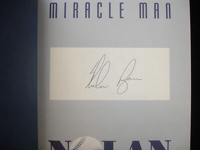 Miracle Man by Nolan Ryan Autographed B & E Hologram