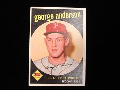 1959 Topps George Sparky Anderson Card #338 - VG+ 75/25