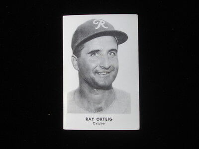 1956 Seattle Rainiers Popcorn Ray Ortieg Minor League 2"x3" Baseball Card EX