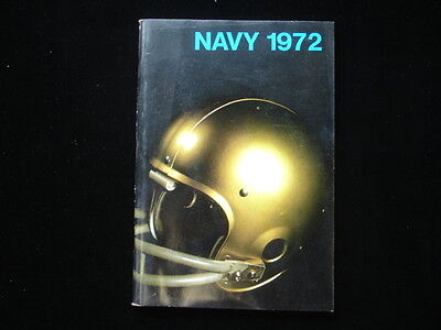 1972 United States Navy Academy Football Media Guide EX+