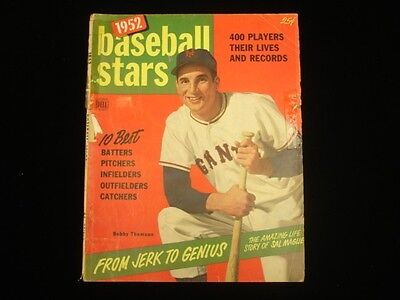 1952 Baseball Stars Magazine Bobby Thomson Cover G