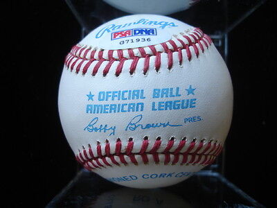 Jim Leyritz Autographed American League Baseball PSA/DNA