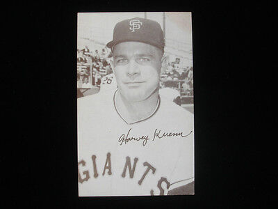 1947 - 66 Exhibit Card Harvey Kuenn San Francisco Giants Cap EX-MT