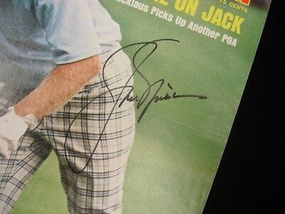 Jack Niklaus Autographed Sport Illustrated Magazine Cover Page B&E Holo