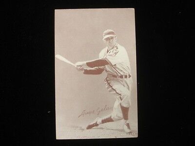 1947-66 Baseball Exhibit Card Augie Galan - Chicago Cubs - Weak EX