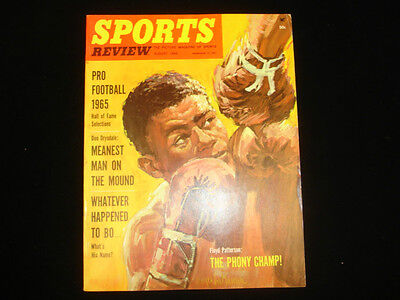 August 1965 Sports Review Magazine Floyd Patterson Cover EX+