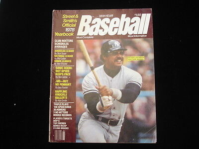 1978 Street and Smith's Official Baseball Yearbook EX